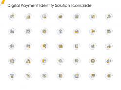 Digital payment identity solution icons slide ppt layouts graphics example