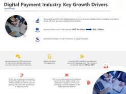 Digital Payment Industry Key Growth Drivers Ppt Powerpoint Presentation Show Ideas