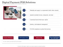 Digital payment pos solutions digital payment business solution ppt powerpoint gallery