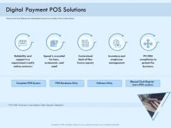 Digital payment pos solutions online ppt professional