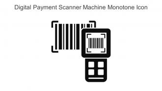 Digital Payment Scanner Machine Monotone Icon In Powerpoint Pptx Png And Editable Eps Format