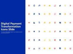 Digital payment transformation icons slide ppt powerpoint presentation icon objects