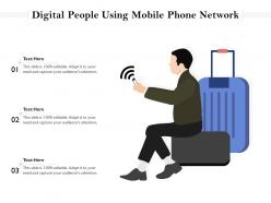 Digital People Using Mobile Phone Network