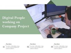 Digital people working on company project