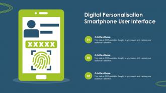 Digital Personalisation Smartphone User Interface