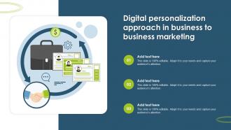 Digital Personalization Approach In Business To Business Marketing
