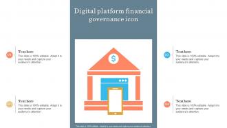 Digital Platform Financial Governance Icon