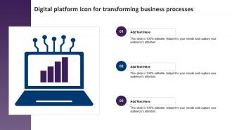Digital Platform Icon For Transforming Business Processes