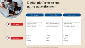 Digital Platforms To Run Native Advertisement Acquire Potential Customers MKT SS V