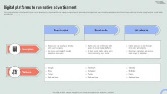 Digital Platforms To Run Native Advertisement Overview Of Online And Marketing Channels MKT SS V
