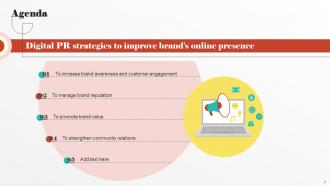 Digital PR Strategies To Improve Brands Online Presence Powerpoint Presentation Slides MKT CD Good Editable