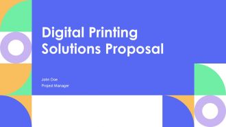 Digital Printing Solutions Proposal PPT Structure AT