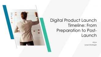 Digital Product Launch Timeline From Preparation To Post Launch PPT Example AT