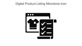 Digital Product Listing Monotone Icon In Powerpoint Pptx Png And Editable Eps Format