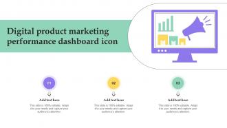 Digital Product Marketing Performance Dashboard Icon