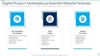 Digital Product Marketplace Essential Website Features