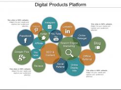 Digital products platform ppt slides download