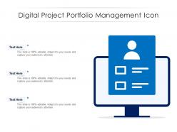 Digital project portfolio management icon