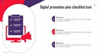 Digital Promotion Plan Checklist Icon