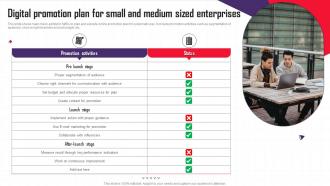 Digital Promotion Plan For Small And Medium Sized Enterprises
