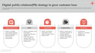 Digital Public Relations Pr Strategy To Grow Customer Base