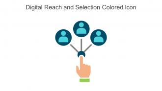 Digital Reach And Selection Colored Icon In Powerpoint Pptx Png And Editable Eps Format