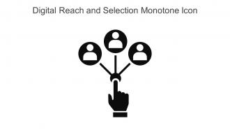 Digital Reach And Selection Monotone Icon In Powerpoint Pptx Png And Editable Eps Format