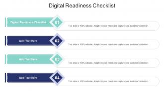 Digital Readiness Checklist In Powerpoint And Google Slides Cpb
