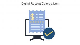 Digital Receipt Colored Icon In Powerpoint Pptx Png And Editable Eps Format