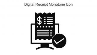 Digital Receipt Monotone Icon In Powerpoint Pptx Png And Editable Eps Format