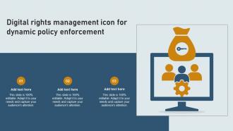 Digital Rights Management Icon For Dynamic Policy Enforcement
