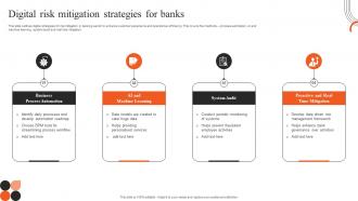 Digital Risk Mitigation Strategies For Banks