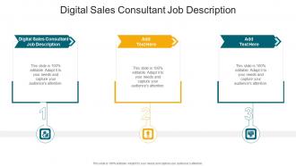 Digital Sales Consultant Job Description In Powerpoint And Google Slides Cpb