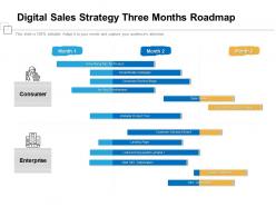 Digital sales strategy three months roadmap