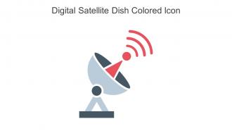 Digital Satellite Dish Colored Icon In Powerpoint Pptx Png And Editable Eps Format