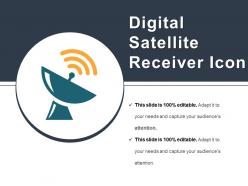 Digital Satellite Receiver Icon Example Of Ppt