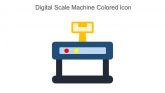 Digital Scale Machine Colored Icon in powerpoint pptx png and editable eps format