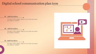 Digital School Communication Plan Icon