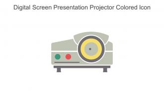 Digital Screen Presentation Projector Colored Icon In Powerpoint Pptx Png And Editable Eps Format
