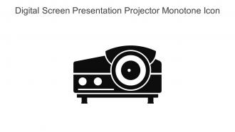 Digital Screen Presentation Projector Monotone Icon In Powerpoint Pptx Png And Editable Eps Format