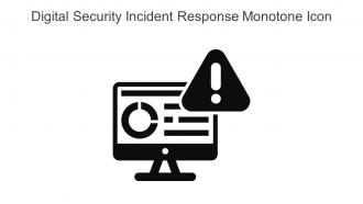 Digital Security Incident Response Monotone Icon In Powerpoint Pptx Png And Editable Eps Format