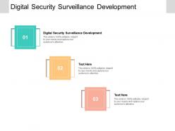 Digital security surveillance development ppt powerpoint presentation slides files cpb
