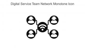Digital Service Team Network Monotone Icon In Powerpoint Pptx Png And Editable Eps Format