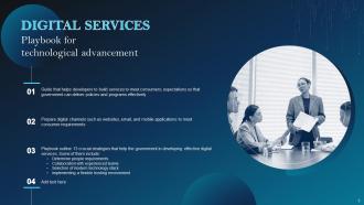 Digital Services Playbook For Technological Advancement Powerpoint Presentation Slides Visual Designed