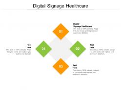Digital signage healthcare ppt powerpoint presentation inspiration shapes cpb