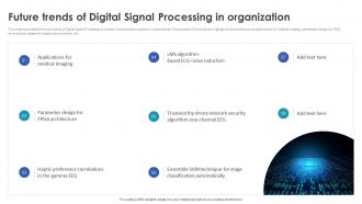 Digital Signal Processing In Modern Future Trends Of Digital Signal Processing In Organization