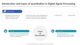 Digital Signal Processing In Modern Introduction And Types Of Quantization In Digital Signal