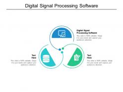 Digital signal processing software ppt powerpoint presentation visual aids styles cpb