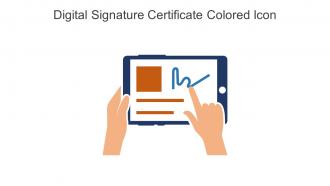 Digital Signature Certificate Colored Icon In Powerpoint Pptx Png And Editable Eps Format