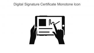 Digital Signature Certificate Monotone Icon In Powerpoint Pptx Png And Editable Eps Format